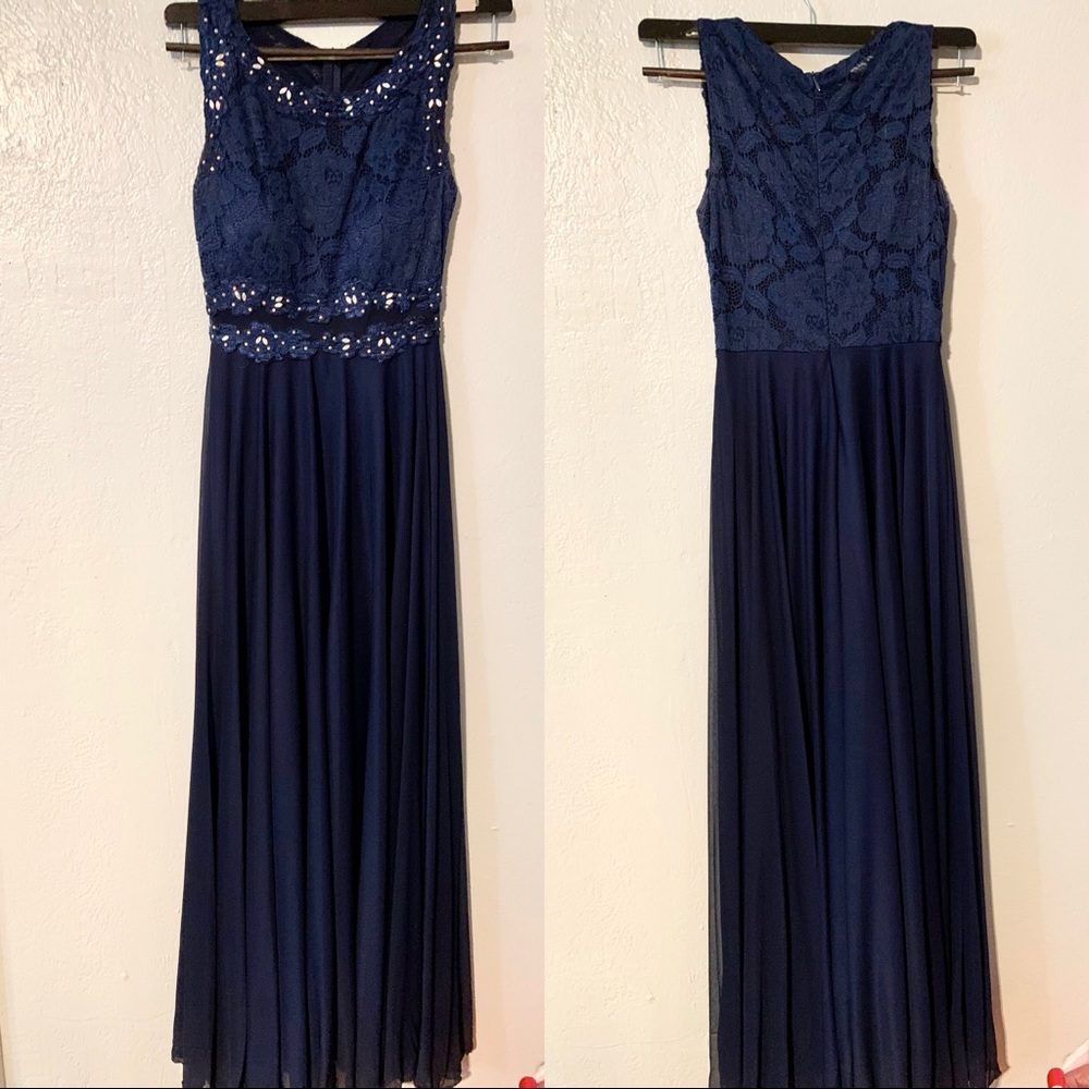 Navy wedding guest dress